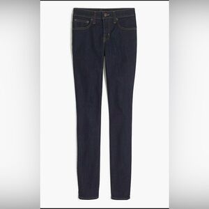 J. Crew Factory Dark Blue “Rinse” Wash Mid Rise Skinny Jeans. Size 27/26.